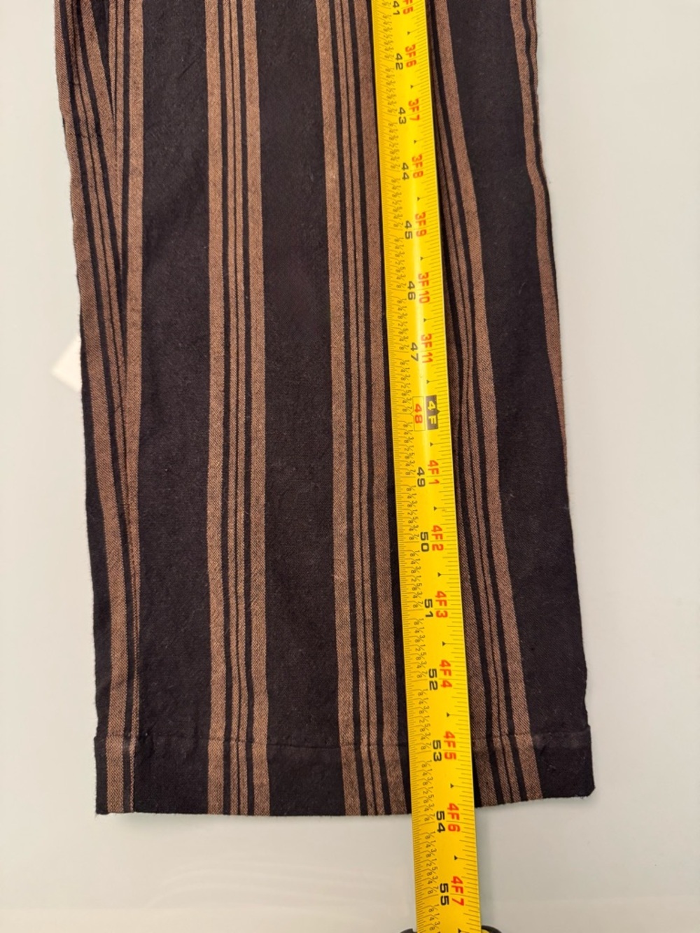 Lush Black & Tan Striped Tie-Front Jumpsuit - Size Large - Summer/Outdoor Ready - Picture 5 of 12